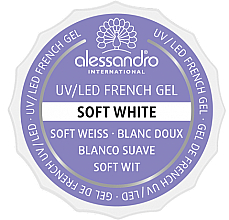 Gel de French UV/LED pour ongles Alessandro International French Gel Soft White