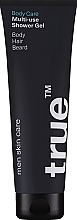 Multifunktionales Gel für die Reinigung von Körper, Haar und Bart True Men Skin Care Body Care Multi-Use Shower Gel	