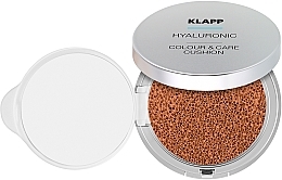 Klapp Hyaluronic Color & Care Cushion Leicht deckende Cushion-Foundation mit Schwämmchen