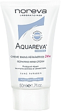 Crème à la glycérine et perles d'eau des glaciers pour mains Noreva Aquareva 24H Repairing Hand Cream