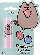 Baume à lèvres à l'arôme de baies sucrées Aura Cosmetics Pusheen Sweet Berry Scent Lip Balm