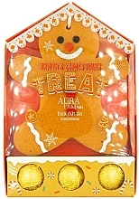 Set de Noël (bombe bain/3x30g + éponge) Aura Cosmetics Christmas Bath Gift Set