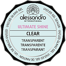 Gel de finition UV/LED pour ongles Alessandro International Ultimate Shine