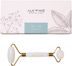 Massageroller für das Gesicht aus weißem Opal Alkmie Face Roller Milky White