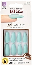 Künstliche Nägel Größe L mintgrün Kiss Gel Fantasy Sculpted Nails Back It Up 