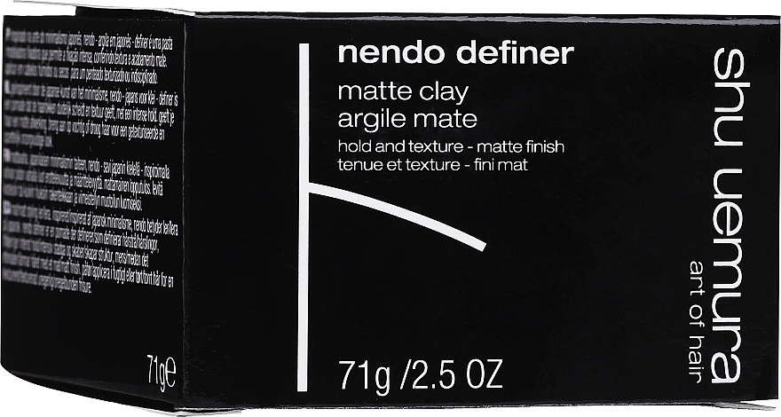 Argile mate coiffante Shu Uemura Art Of Hair Nendo Definer Matt Clay