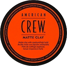 Mattierende Tonerde American Crew Matte Clay