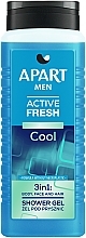 3in1 Erfrischendes Duschgel Apart Natural Men Active Fresh Cool Shower Gel