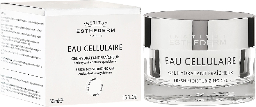 Gel anti-pollution à l'eau cellulaire pour visage - Institut Esthederm Cellular Fresh Moisturizing Gel