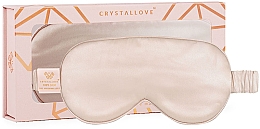 Masque de sommeil en soie, or Crystallove