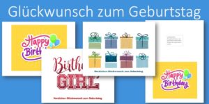 Glückwunsch zum Geburtstag