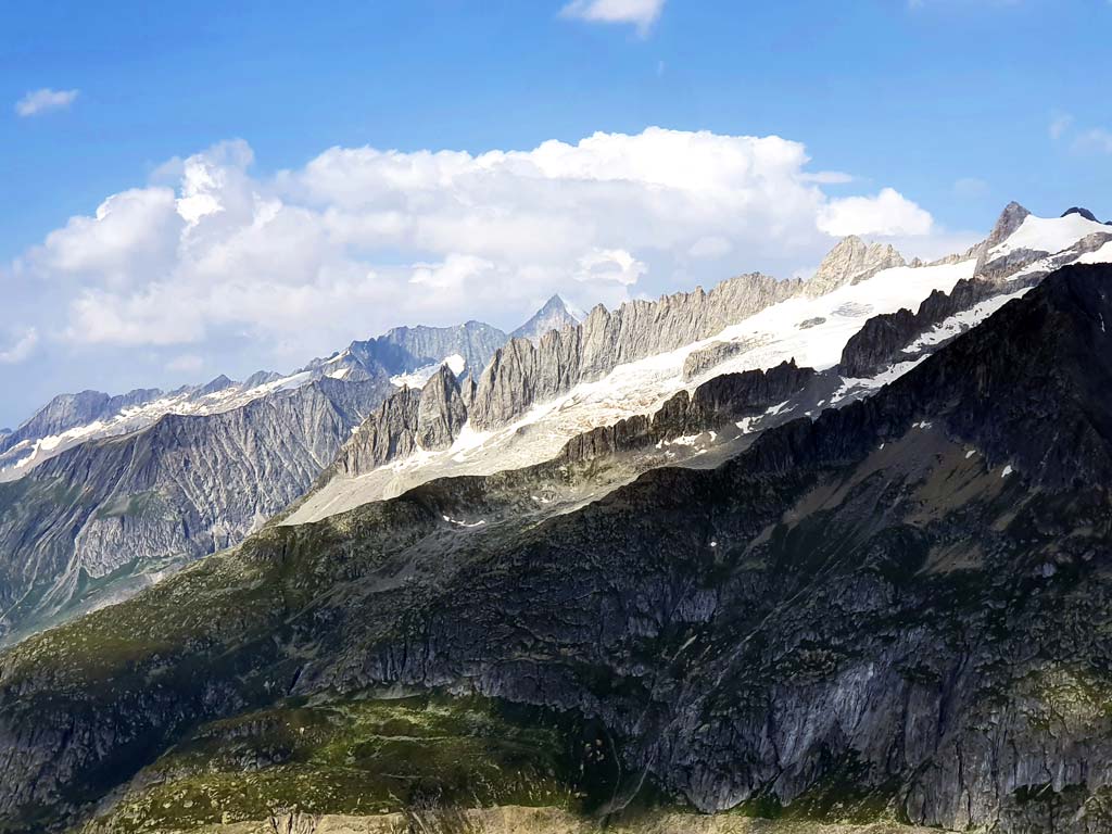 Aussicht auf die Fusshörner vom Eggishorn Aussichtspunkt