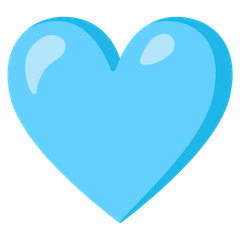 Light Blue Heart on Google