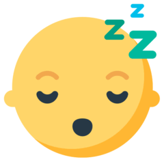 Sleeping Face on Mozilla