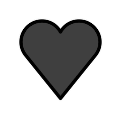 Black Heart on Openmoji