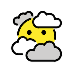 Cara En Las Nubes on Openmoji