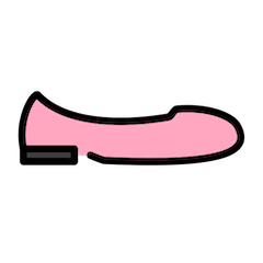 Flacher Schuh on Openmoji