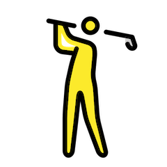 Golfaaja on Openmoji