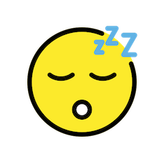 Sleeping Face on Openmoji