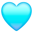 Light Blue Heart on Samsung