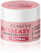 Gel za modeliranje nohtov Claresa Soft & Easy Builder Gel UV/LED Natural