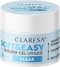 Gel za modeliranje nohtov Claresa Soft & Easy Builder Gel UV/LED Clear