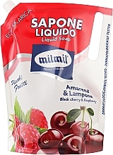 Tekoče milo za roke Mil Mil Liquid Soap Black Cherry + Raspberry (rezervna enota)