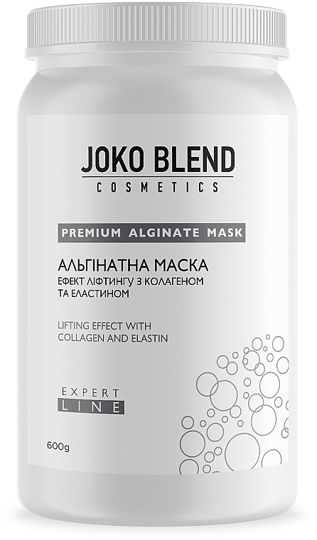 Alginatna maska z lifting učinkom s kolagenom in elastinom Joko Blend Premium Alginate Mask