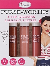 theBalm Purse-Worthy 3 Lip Glosses (lip/gloss/3x7ml) Komplet sijajev za ustnice