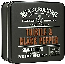 Šampon za lase "Osat in črni poper" Scottish Fine Soaps Mens Grooming Thistle & Black Pepper Shampoo Bar