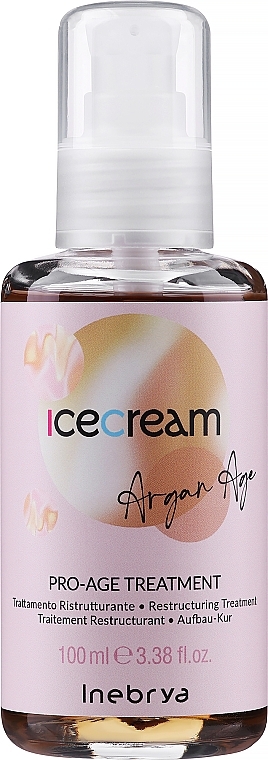 Arganovo olje proti razcepljenim konicam - Inebrya Ice Cream Pro Age Treatment Argan Oil