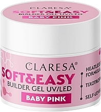 Gel za modeliranje nohtov Claresa Soft & Easy Builder Gel UV/LED Baby Pink