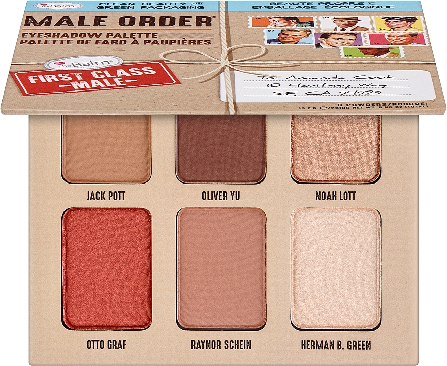 Paleta senčil za oči - theBalm Male Order Eyeshadow Palette