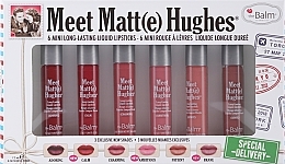 TheBalm Meet Matt(e) Hughes® Special Delivery (lipstick/6x1,2ml) Komplet mat tekočih šmink