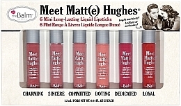 theBalm Meet Matt(e) Hughes 6 mini Liquid Lipsticks (lipstick/6x1.2ml) Mini set mat šmink