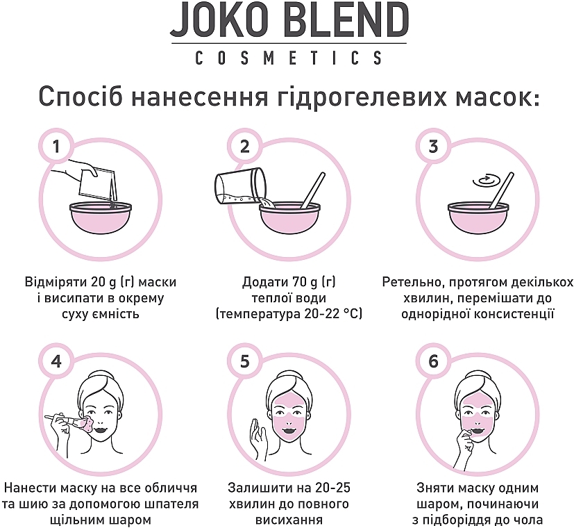 Hidrogelna maska za obraz Joko Blend Cornflower Glow Hydrojelly Mask