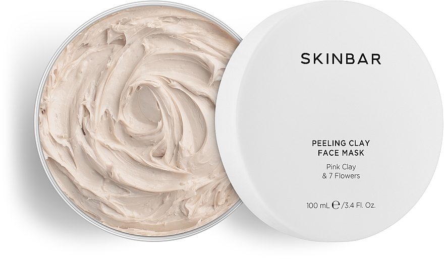 Piling maska za obraz z rožnato glino in 7 cvetnimi izvlečki - SKINBAR Pink Clay & 7 Flowers Face Mask