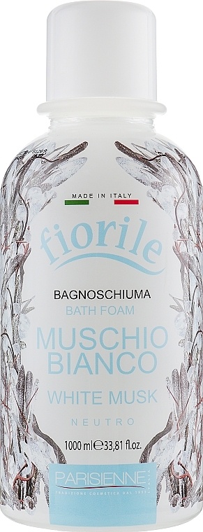 Pena za kopel "Beli mošus" - Parisienne Italia Fiorile White Musk Bath Foam