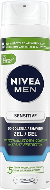 Pomirjujoč gel za britje za občutljivo kožo - NIVEA MEN Active Comfort System Shaving Gel