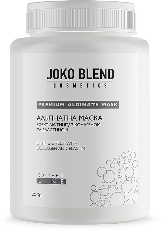 Alginatna maska z lifting učinkom s kolagenom in elastinom Joko Blend Premium Alginate Mask