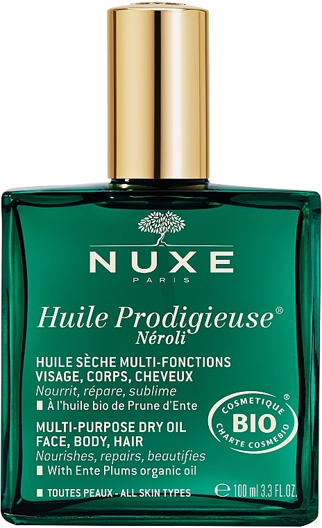 Suho olje za obraz, telo in lase "Neroli" - Nuxe Huile Prodigieuse Neroli Bio