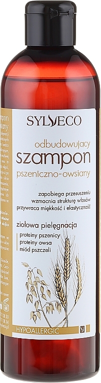 Šampon za obnavljanje pšenične ovsene kaše - Sylveco Oat and Wheat Nourishing Shampoo