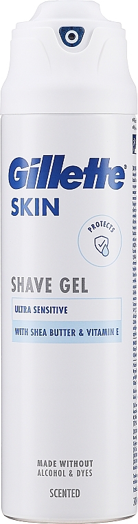 Gel za britje - Gillette Fusion 5 Ultra Sensitive Shave Gel With Shea Butter & Vitamin E