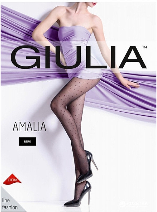 Ženske hlačne nogavice "Amalia Model 1" 20 Den, nero - Giulia