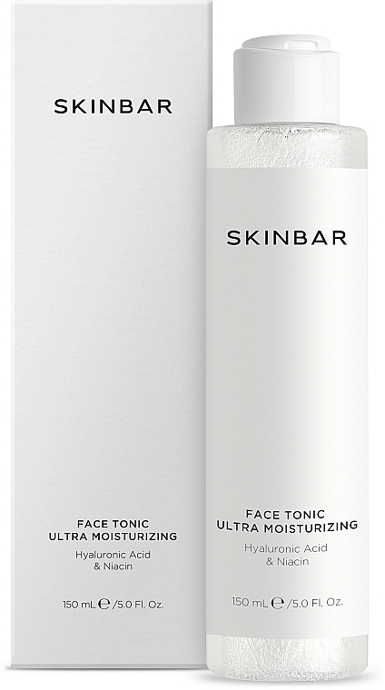 Vlažilni tonik za obraz s hialuronsko kislino in niacinom - SKINBAR Hyaluronic Acid & Niacin Face Tonic