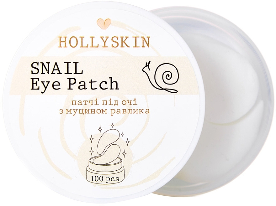 Obliži za področje pod očmi s polžjim mucinom - Hollyskin Snail Eye Patch