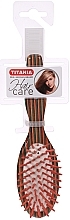 Щетка массажная деревянная 17,5 см Titania Hair Brush Wood 7 Rows Small