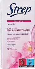 Восковые полоски для депиляции Strep Crystal Face & Sensitive Areas