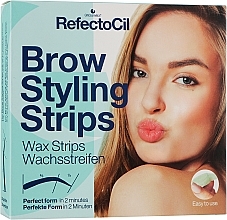 Восковые полоски для коррекции бровей RefectoCil Brow Styling Wax Strips