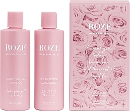 Σετ περιποίησης προσώπου Roze Avenue Luxury Restore Bestie Duo + Free Scalp Brush (sh/250 ml + cond/250 ml)